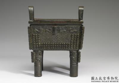 图片[3]-Square ding cauldron with inscription “Ya chou”, late Shang dynasty, c. 12th-11th century BCE-China Archive